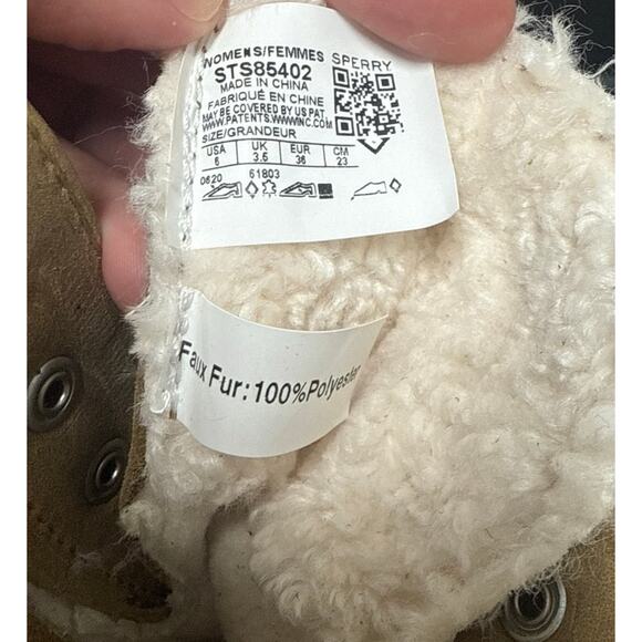 Sperry Saltwater Duck Boots Faux Fur Lined Waterproof Boots - Picture 3 of 6